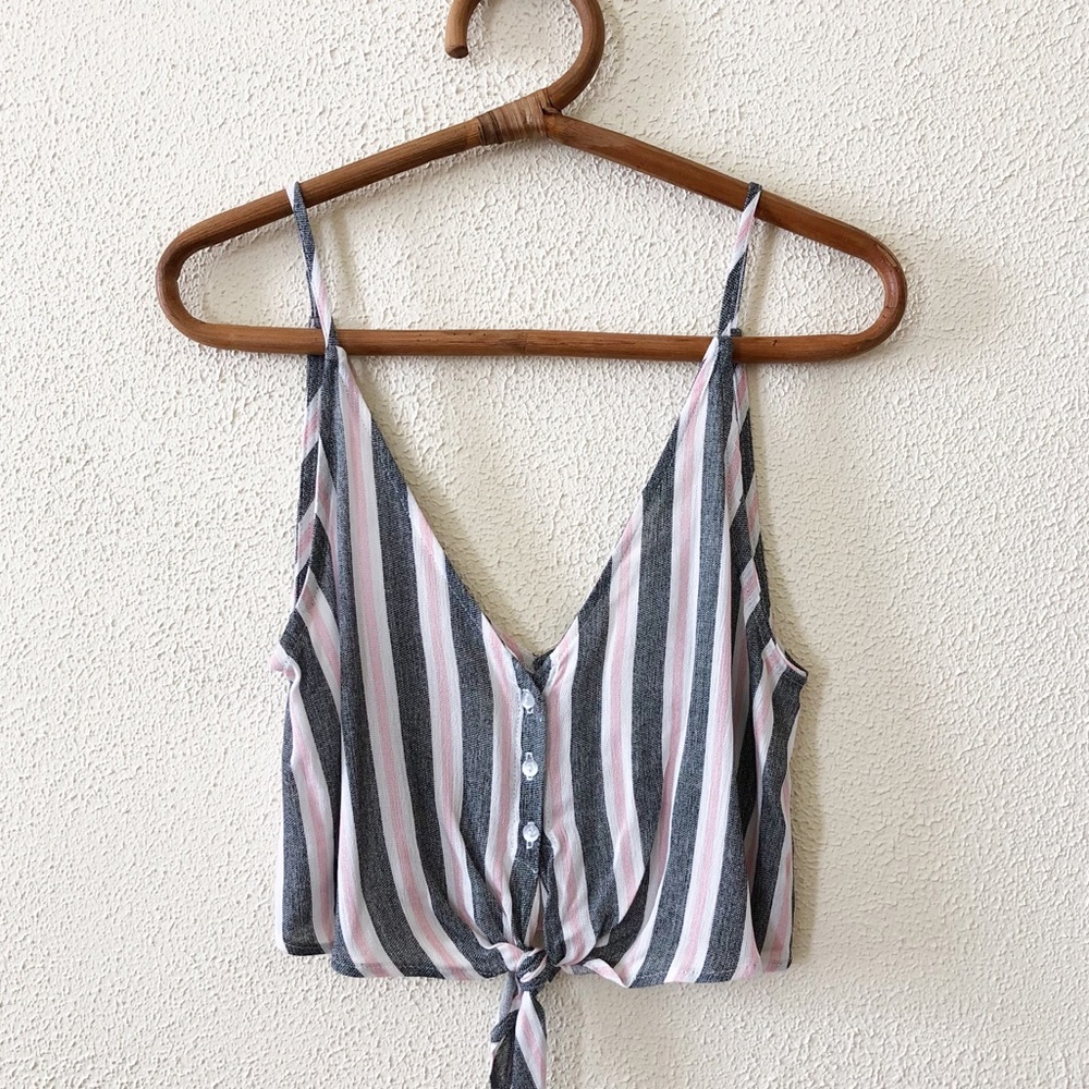 Intimately Free People Tie Front Crop Top S